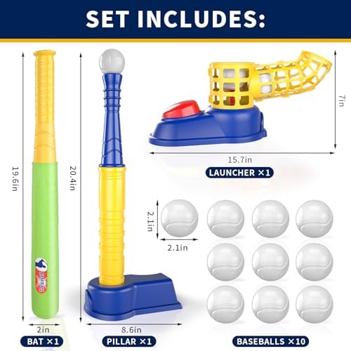 Adjustable height feature of Bennol kids baseball sports toy