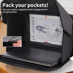 TXIYEAN portable glare blocker showing secure top and bottom side panel attachment