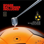 FlashCatch imported light up football illuminating upon impact on an outdoor field