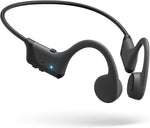 BAICLUD bone conduction headphones front view showing open-ear design