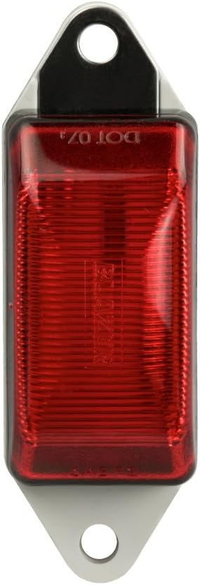 Blazer International Hopkins CW1586R red clearance light front view showing three high output light emitting diodes.