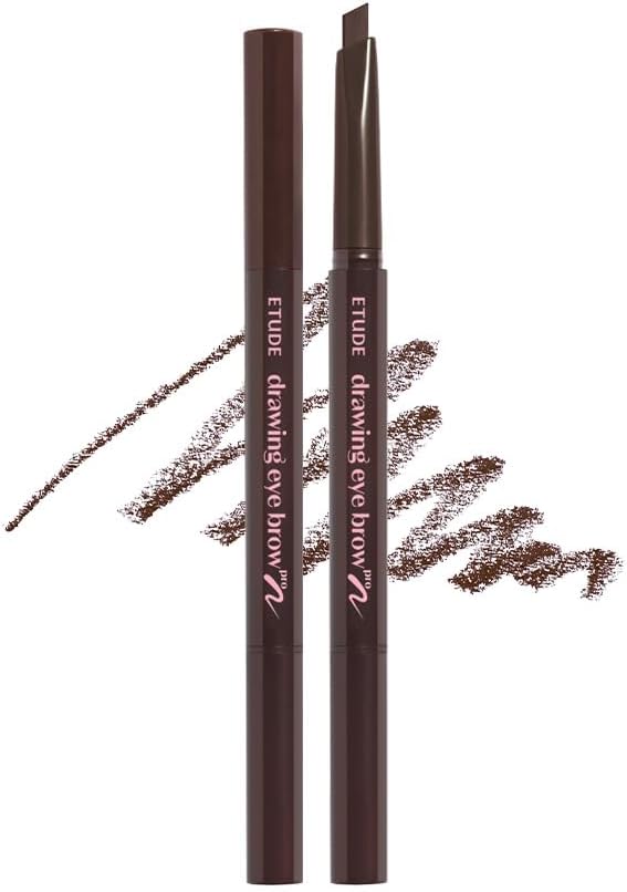 ETUDE Drawing Eye Brow, Eyebrow Pencil, Microblading, Long Lasting, Soft Textured Natural Daily Look, Korean Makeup, Beauty, Brown (0.008 Ounce) - Image 13