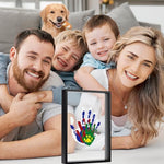 A complete Guanshiya hand and footprint makers kit packaging box highlighting premium imported quality.