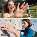 Water resistant flexible smart ring covers pack displayed on a clean background