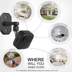 Ceiling and wall installation demonstration using durable security camera brackets