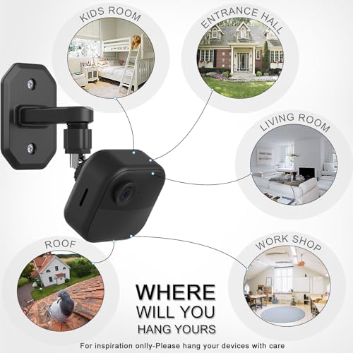 Ceiling and wall installation demonstration using durable security camera brackets