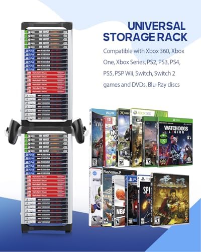 Nargos media rack side view displaying integrated controller and headset hooks