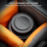 Three pairs of JJC protective covers neatly arranged to emphasize the complete multi lens bundle package