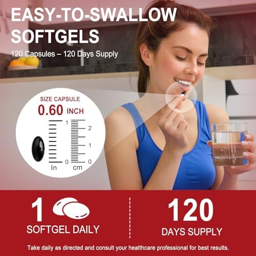 Premium astaxanthin 12mg antioxidant formula 120 count bottle illustrating the four month daily wellness supply