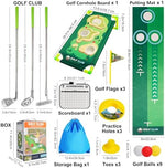Storage bag and components of Scwdau toddler golf toy set