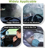 Qidoe premium auto heater package contents including the heat resistant ABS polymer unit and adhesive mounting strip.
