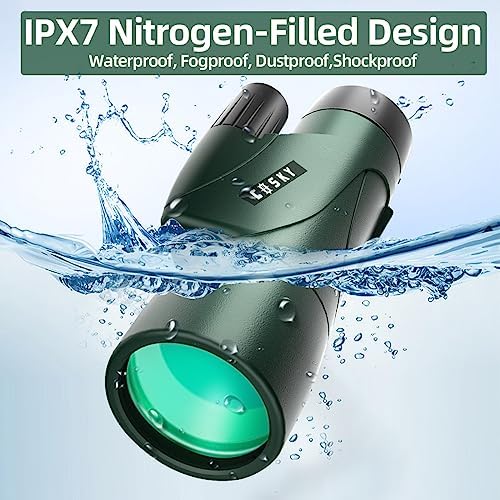 Gosky 12x55 HD Monocular Telescope with BAK4 Prism & FMC Lens, Lightweight with Smartphone Adapter - For Bird Watching, Hunting, Hiking, Traveling - Image 6