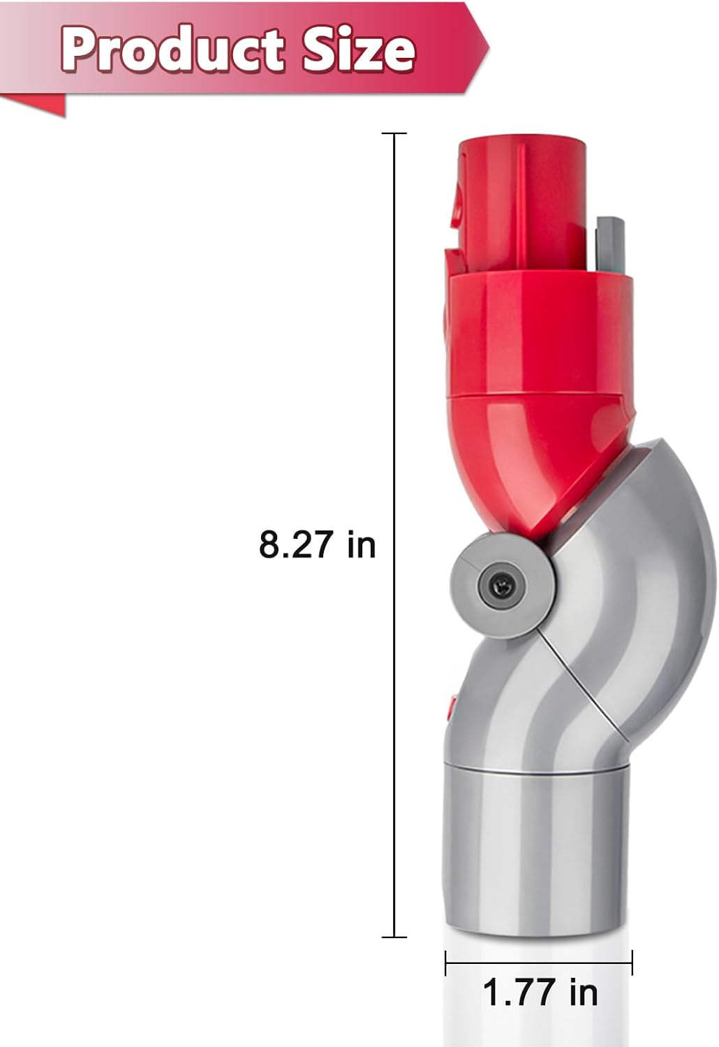 Coodss low reach adapter connected to stick vacuum wand