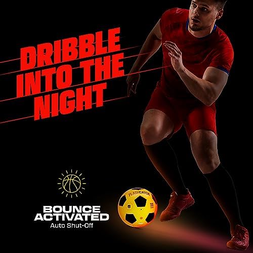 FlashCatch impact activated LED football packaging with extra batteries and pump needle