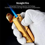 CIGARLOONG windproof torch lighter with built in cigar holder functionality