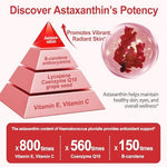Authentic USA imported astaxanthin 12mg softgels container displaying capsule count