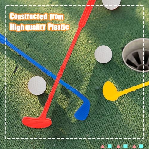 Toddler holding plastic golf club with anti-slip grip