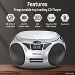Craig CD6925 boombox top loading CD player compartment open