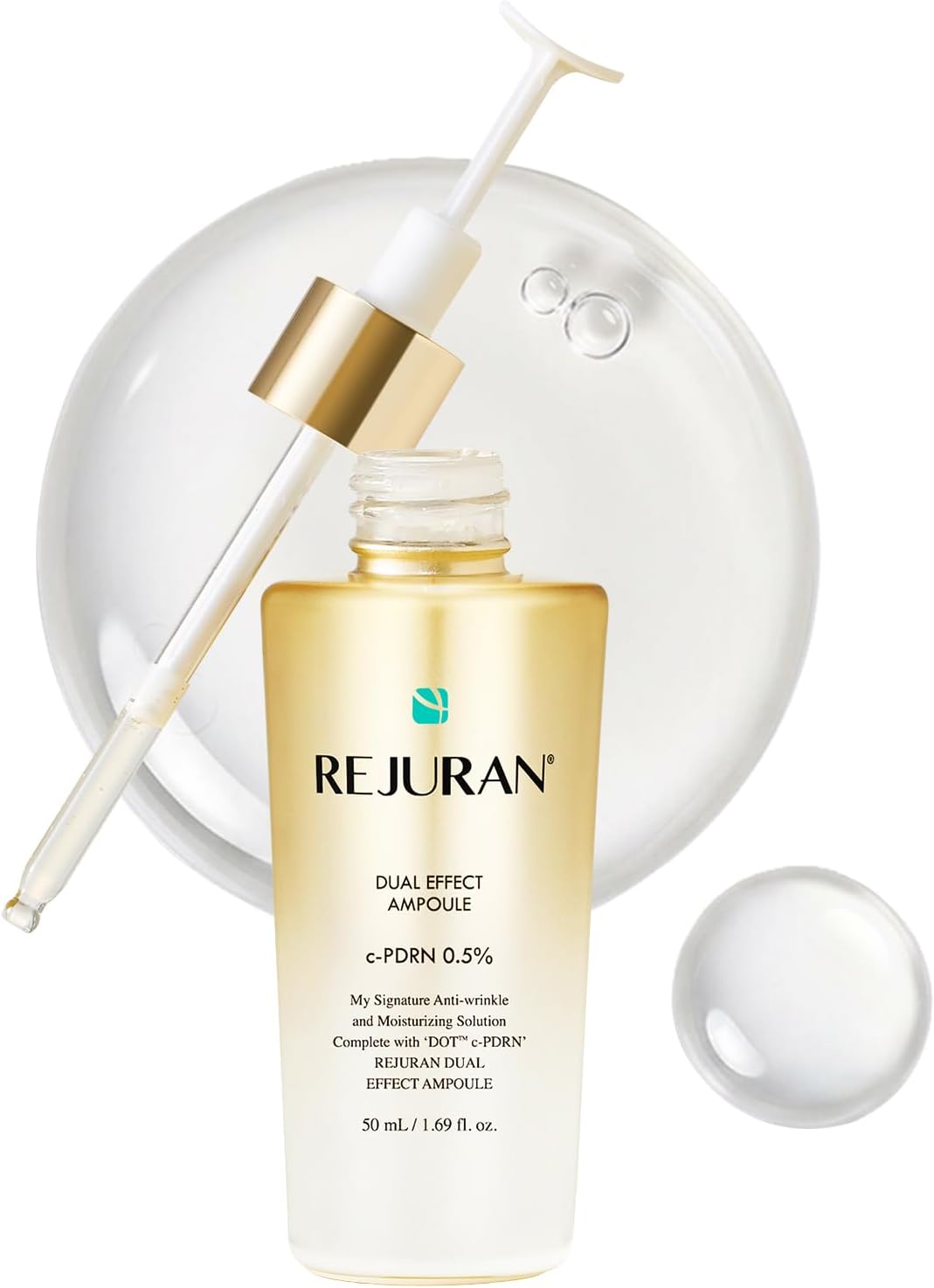 REJURAN(R) Turnover Ampoule, c-PDRN(R) - Original Salmon DNA PDRN Face Serum for Rejuvenation, Firming, Hydration & Youthful Glow, Refines Skin Texture. Korean Skincare (1.01 fl oz) - Image 13