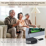 Bangun fiber optic audio splitter connected to a gaming console