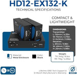 Orei high definition display interface box showing compact physical structure