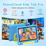 Kids tablet screen displaying educational content