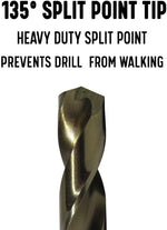Cobalt drill bit hex shank engineering view