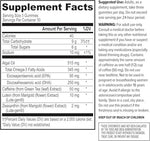 Premium imported non GMO brain focus gummies ninety count nutrition label