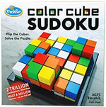 ThinkFun Color Cube Sudoku nine cubes on a three by three tray