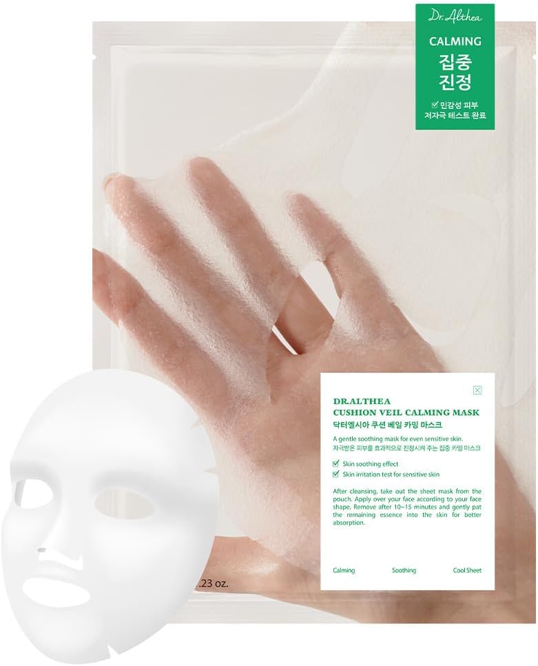 Dr. Althea Cushion Veil Calming Mask front view packaging for sensitive skin