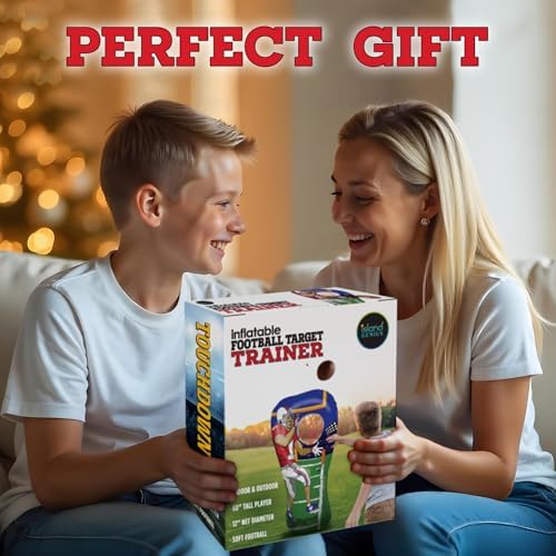 Island Genius Inflatable Football Target Toss Game three vinyl plastic repair patches included