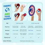 Toddler playing with soft fabric baseball training glove
