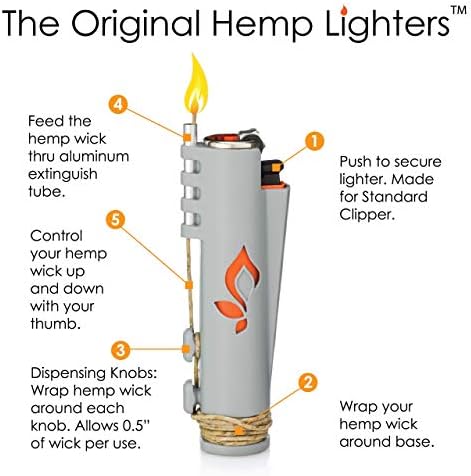 Hemplighter 2 Pack, Made in USA (Black/Purple) - Image 3