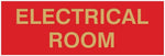 All Quality basic electrical room door sign front view safety signage