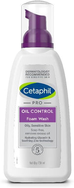 Cetaphil Pro Oil Control Foam Wash front view bottle