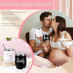 Suhctuptx luxury pregnancy gifts bundle detailing the soft pink cotton baby girl onesie.