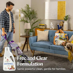 Bissell OXY action technology carpet solution for removing pet stains and allergens.