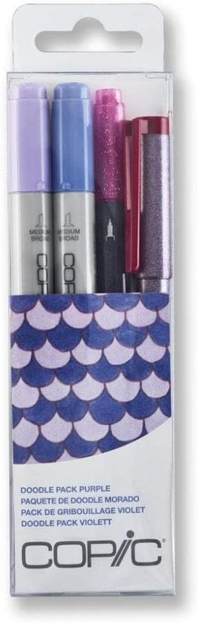 Copic Ciao Alcohol Markers Nature Doodle Kit, 5 Markers + 2 Multiliners Set | Dual-Tip Art Marker Set for Artists, Blendable Ink for Coloring, Drawing & Illustration - Premium Artist Set - Image 14