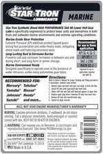 STAR BRITE premium marine gear lube synthetic blend SAE 90 fluid ounces label