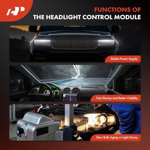 Close up of durable electronic circuitry housing for luxury car headlight repair