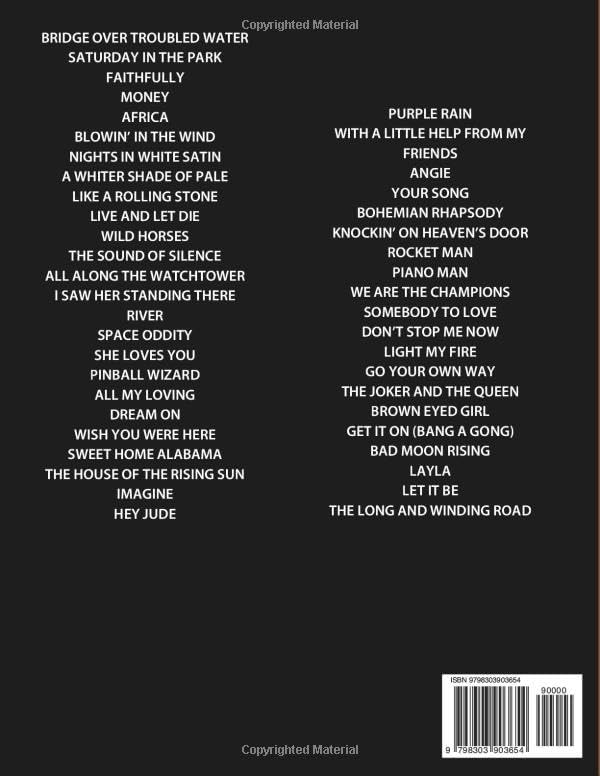 Easy Classic Rock Piano Sheet Music: 45 Timeless Hits for Beginners - Image 3