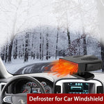 Fidensis 180W automotive defogger showing the 360-degree rotating swivel base adjustment.