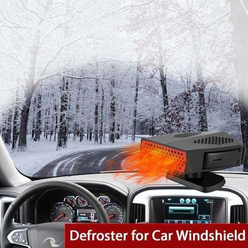 Fidensis 180W automotive defogger showing the 360-degree rotating swivel base adjustment.