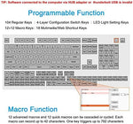 Koolertron macro keyboard connected to a workspace setup