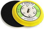 SUBRILLI random orbital backing pad showing the secure black velcro attachment face
