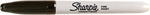 Sharpie black permanent markers showing durable fine point tips