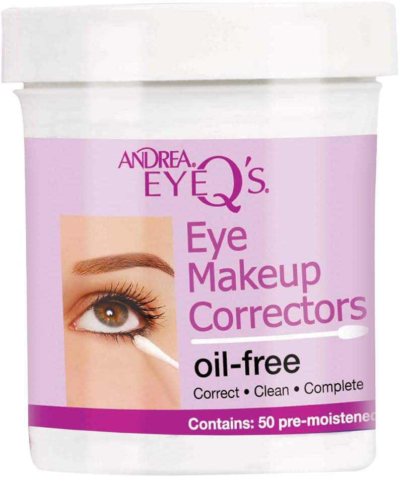 Andrea Eyeq's Oil-free Eye Make-up Correctors Pre-moistened Swabs, 50 Count - Image 1