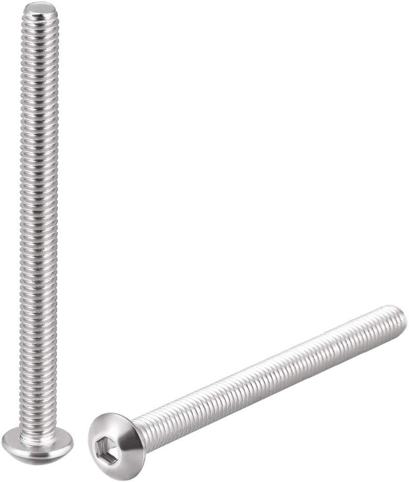 uxcell M4x25mm Machine Screws Hex Socket Round Head Screw 304 Stainless Steel Fasteners Bolts 20pcs - Image 9