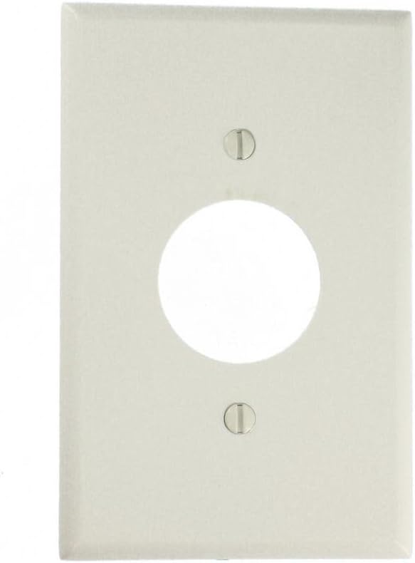 Leviton 80504-W 1-Gang Single 1.406-Inch Hole Device Recepta - Image 1
