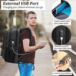 Duslang ergonomic backpack back view highlighting breathable ventilated multi panel padding